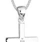 Necklace Women Cross Pendant Religion Basic 925 Sterling Silver