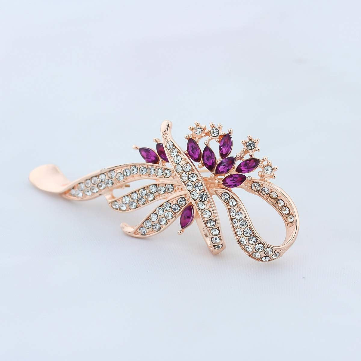 Created Crystal Fancy Vintage Style Brooch Pin for Women, Girls, Ladies