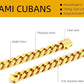 Miami Cuban Chain Necklace for Men/Women Double Safety Clasp Hip Hop Jewely,