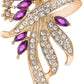 Created Crystal Fancy Vintage Style Brooch Pin for Women, Girls, Ladies