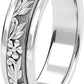 Spinner Rings for Women Fidget Rings for Anxiety - Star and Moon Engraved Sterling Silver Spinner Ring Jewellery to Reduce Stress & Anxiety - Anxiety Ring & Fidget Toy Gift for Women & Men