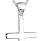 Necklace Women Cross Pendant Religion Basic 925 Sterling Silver