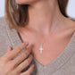 Necklace Women Cross Pendant Religion Basic 925 Sterling Silver
