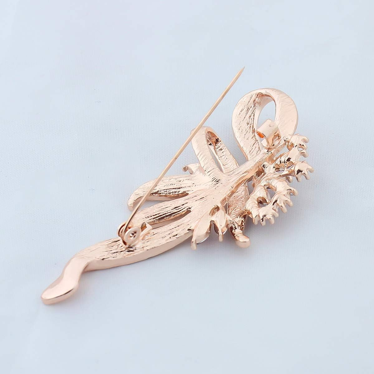 Created Crystal Fancy Vintage Style Brooch Pin for Women, Girls, Ladies