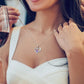 T400 Necklace for Women - 925 Sterling Silver Heart Birthstone Necklaces Gifts for Women I Love You Always Forever Jewellery Gift for Wife Mum Girls Birthday Anniversary