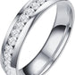 Moving Ring 6MM Titanium Steel Diamond Sandblasted Rings Wedding Band Rings for Women Rings for Girls Frosted Rings Geometry Rings Size 6 to 13 Soccer Rings Jewelry